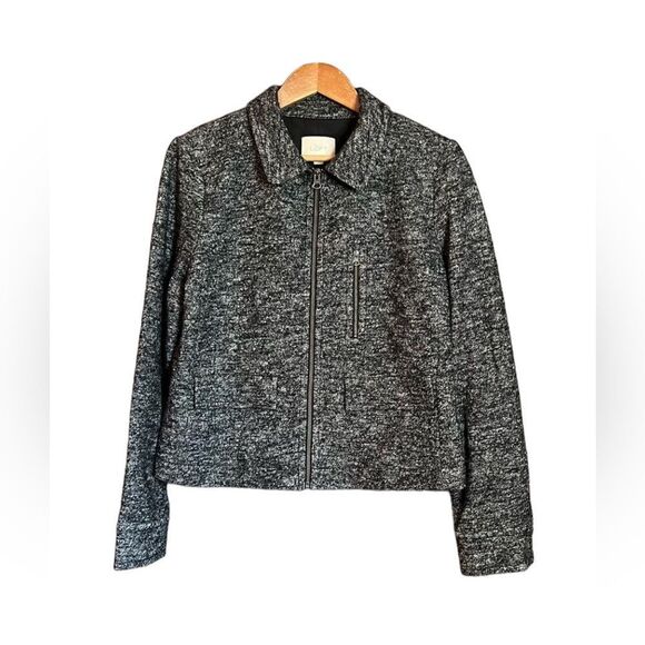 NWT! Loft wool blend zip up coat. Size large - Picture 15 of 15